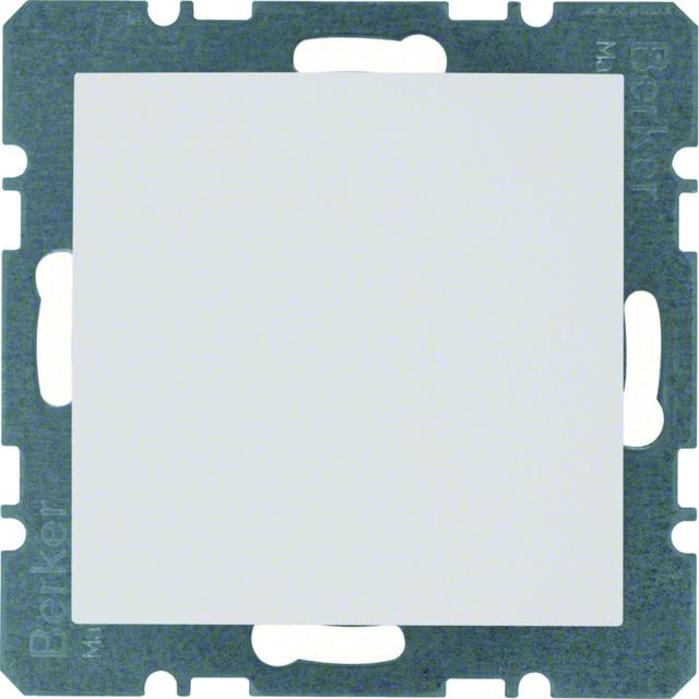 BERKER S.1/B.3/B.7 Zaślepka z płytką czołową bez pazurków rozporowych biały 10091909 HAGER