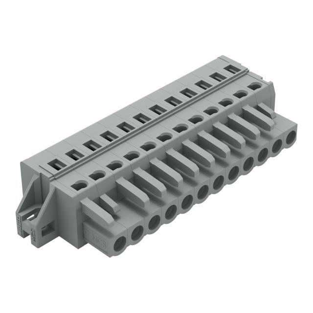 Gniazdo MCS‑MIDI Classic 12‑biegunowe szare raster 5mm 231‑112/031‑000 /25szt./ WAGO