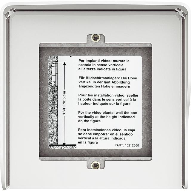 Obudowa natynkowa z daszkiem do paneli Sfera - 1 moduł - Biała, Bticino