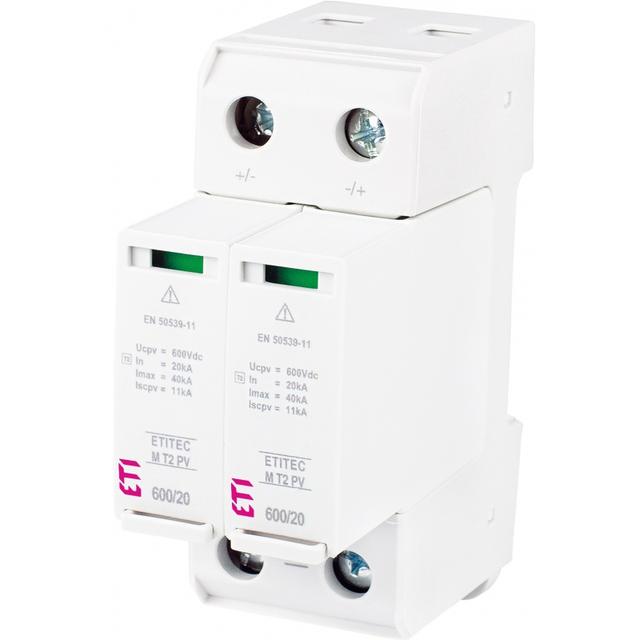 Ogranicznik przepięć T2 (C) - do systemów PV TEC M T2 PV 600/20 RC 002440621 ETI