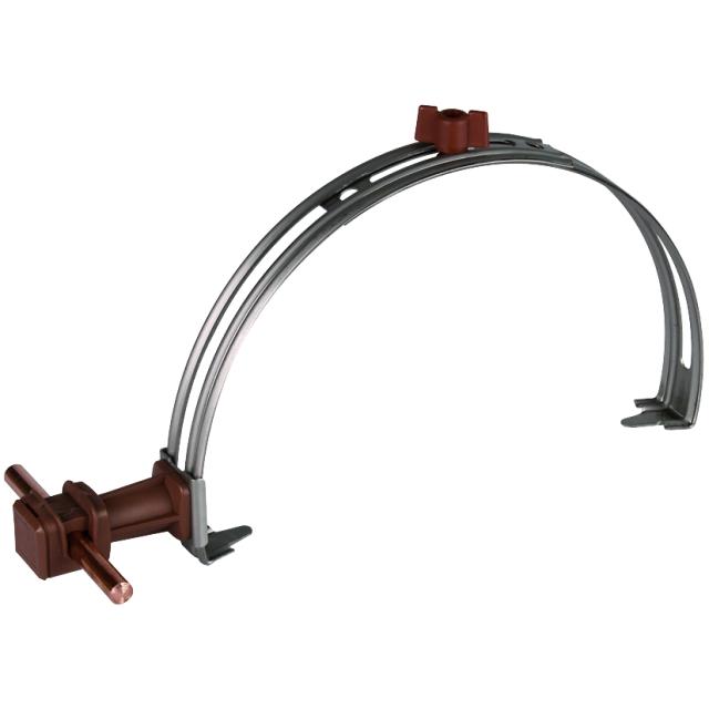 Wspornik dachowy z DEHNsnap, stal nierdzewna NIRO/ tworzywo, brązowy