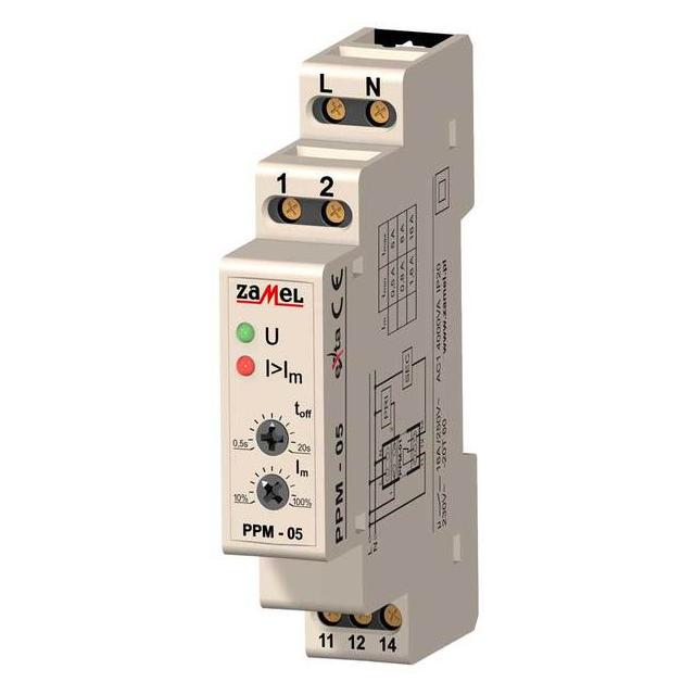 PRZEKAŹNIK PRIORYTETOWY 230V AC 1,6-16A TYP: PPM-05/16