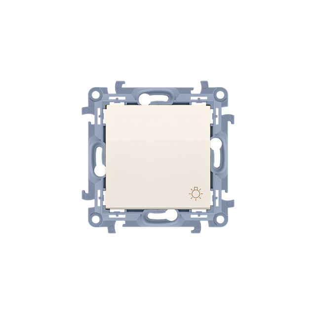 Simon 10 Przycisk światło 10A z. śrub. krem
