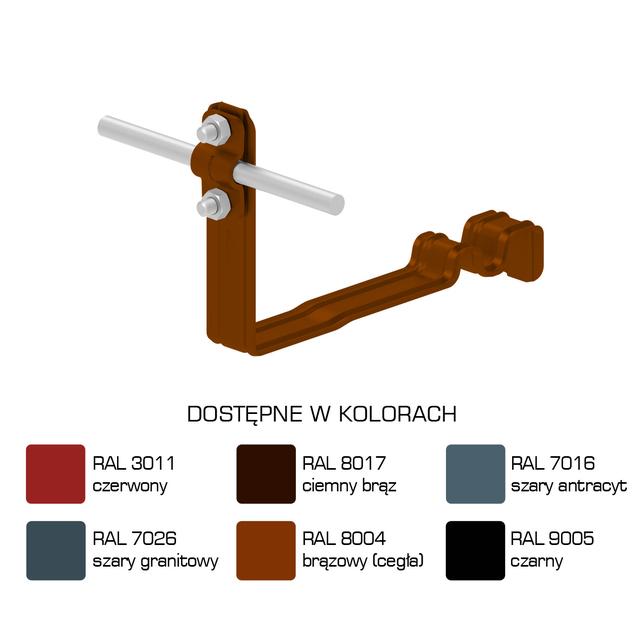 AN-25E/LA/-N Uchwyt dach.prof.pros.Z-śr. WZÓR 9 H=10cm /LA/