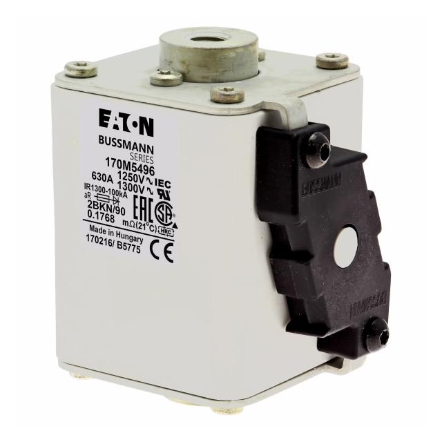 FUSE 630A 1250V 2BKN/90 AR CU Wkładka szybka 630A AC 1250V rozmiar 2 61x77x91 mm aR IEC UL 170M5496