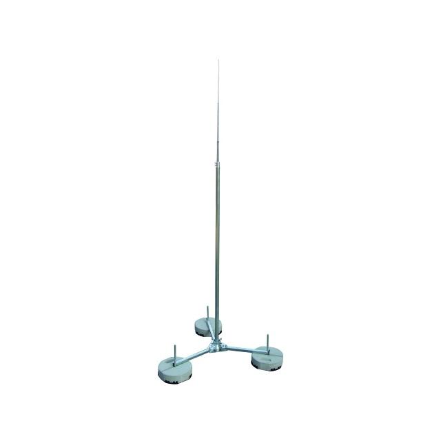 Iglica odgromowa fi 40/16/10 mm dł. 4000 mm Al ze statywem St/tZn, bez podstaw betonowych