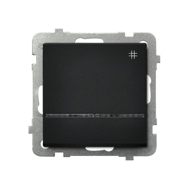 SONATA Łącznik krzyżowy z podświetleniem niebieskim - kolor czarny metalik