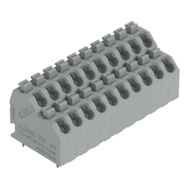 dwupiętrowa listwa zaciskowa 10-bieg. szara raster 5 mm /12szt./ WAGO