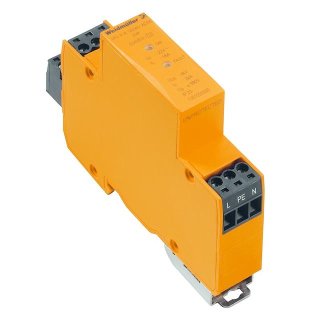 VPU III R 24V/4KV AC/DC Odgromnik (systemy zasilania), z zestykiem zdalnym, Typ III, Sieć niskiego napięcia: Jednofazowy, AC/DC, 24 V, 32 V /1szt./ 1351580000 WEIDMÜLLER