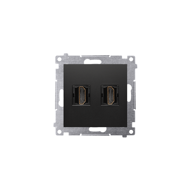 Simon 54 Gniazdo HDMI podwójne czarny DGHDMI2.01/49 KONTAKT