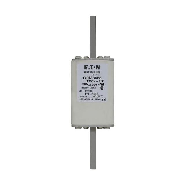 FUSE 50A 1250V 1*FU/115 AR CU Wkładka szybka 50A AC 1250V rozmiar 1 45x45x156 mm aR, 170M3688 EATON