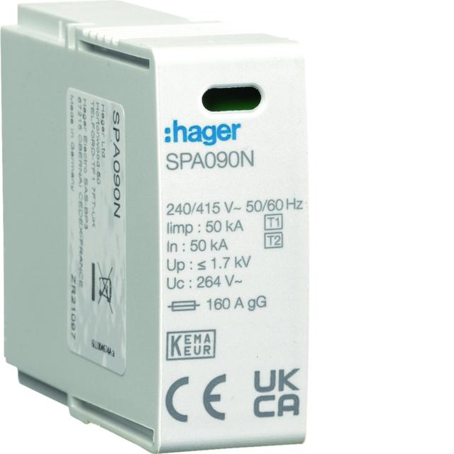SPD Moduł T1+T2 MOV 1P N-PE do SP9x1 Iimp=12,5 kA In=12,5kA Up?1,2kV