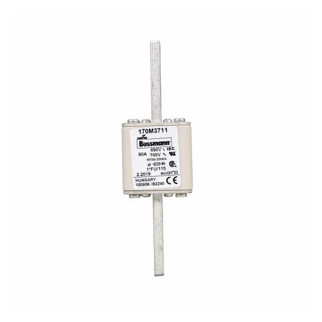 FUSE 80A 690V 1*FU/115 AR UC Wkładka szybka 80A AC 690V rozmiar 1 45x45x148 mm aR I 170M3711 EATON