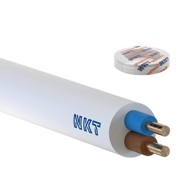 Przewód instalacyjny YDY 2x1,5mm2 biały /100m/ NKT
