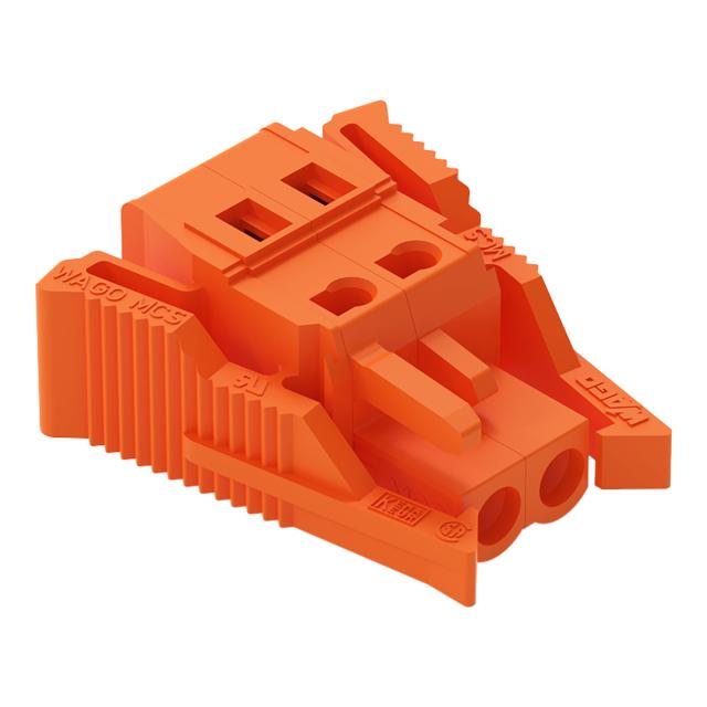 Gniazdo MCS-MIDI Classic 2-biegunowe pomarańczowe raster 5,08mm /100szt./ 231-302/037-000 WAGO