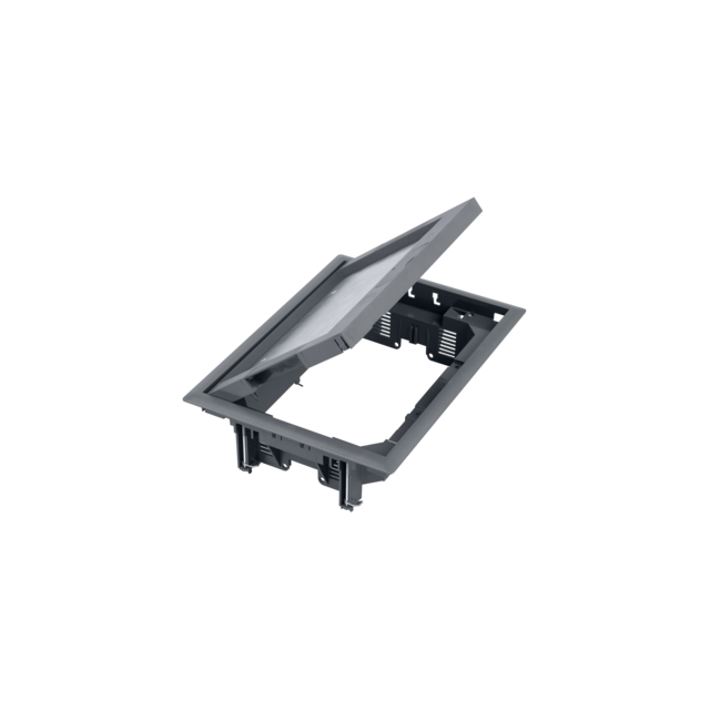 Simon Connect Puszka podłogowa 8x K45 lub 4x Simon500 z pokrywą 12mm szary