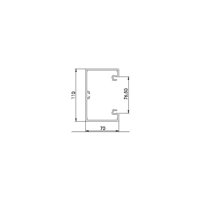 GK-70110CW, Kanał podparapetowy 70X110 B.