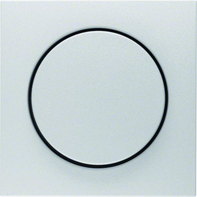 BERKER B.Kwadrat/B.7 Płytka czołowa z pokrętłem Regulator do ściemniacza obrotowego aluminium mat lakierowana  11371404 HAGER