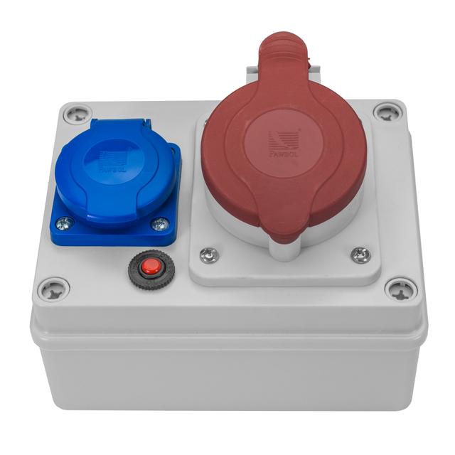 Rozdzielnica budowlana R-BOX 150, 1x32A/4p, 1x250V biały 1206 B.1206 PAWBOL