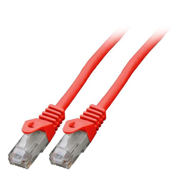 Patchcord RJ45 U/UTP kat. 6 LSZH CCA czerwony 3m