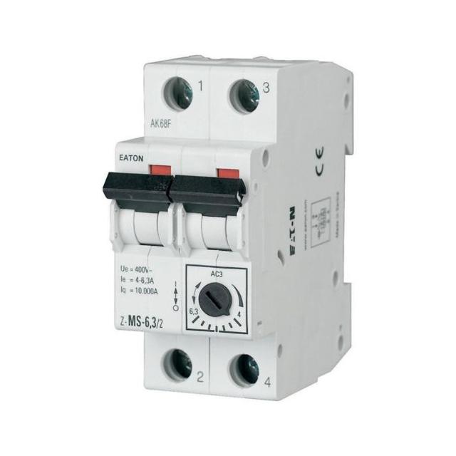 Z-MS-10/2 Wyłącznik silnikowy 2P 4kW 6,3-10A 248398 EATON