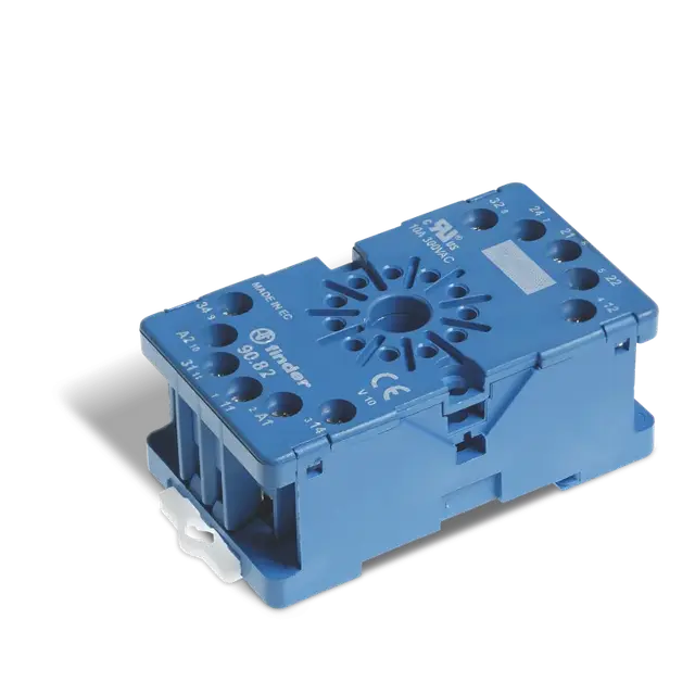 Gniazdo do przekaźników serii 60.12; zaciski śrubowe, 90.82.3