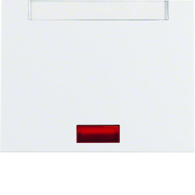 BERKER K.1 Klawisz z 5 dołączonymi soczewkami i pole opisowe biały 14157109 HAGER