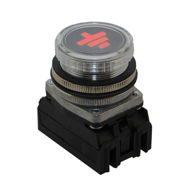 Wsk.uziem. NEF30WU 24V-230V czerwony