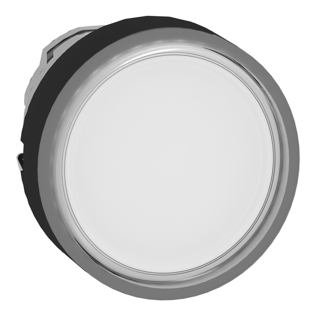 Harmony XB4 Przycisk płaski fi22 biały z samopowrotem LED okrągły metalowy ZB4BW3137 Schneider