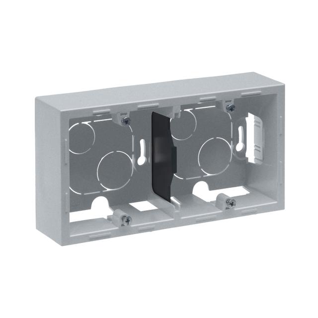 Suno Podwójna Puszka Natynkowa Aluminium 721395 LEGRAND