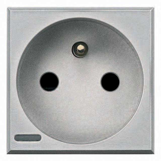 AXOLUTE - GNIAZDO 2P+Z 16A ALUMINIUM, Bticino