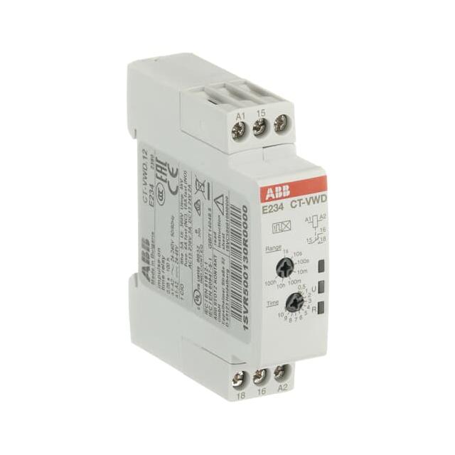 Przekaźnik czasowy CT-VWD.12 1c/o, 24-240VAC 24-48VDC
