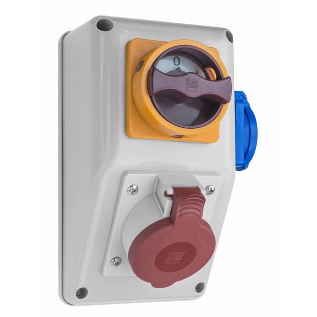 Rozdzielnica R-BOX KOMPAKT 1x16A/4p, 1x250V, wył. L/P