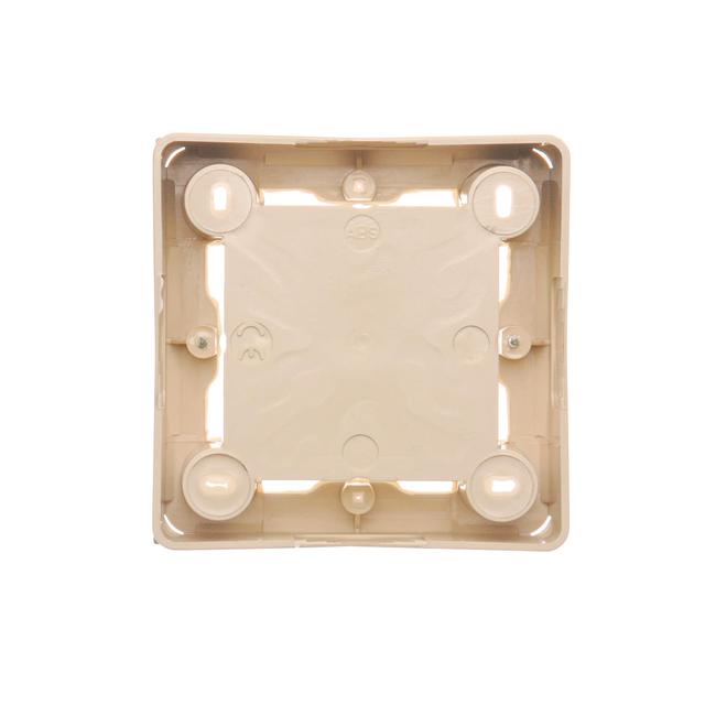 puszki instal. Puszka natynkowa płytka (31mm) pojedyncza beż