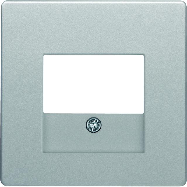 BERKER Q.x Płytka czołowa do gniazda głośnikowego i gniazda USB aluminium aksamit lakierowana 10336084 HAGER