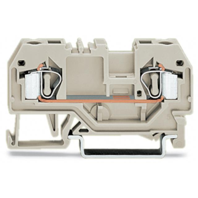 złączka 2-przewodowa Ex 4 mm2 jasnoszara