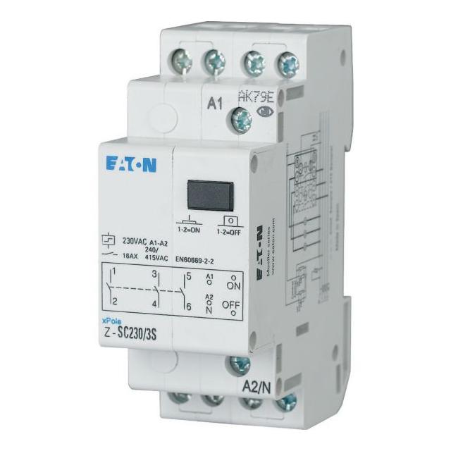 Z-SC230/1S1W Przekaźniki impulsowy z funkcją centralnego sterowania 16A 230V AC 1Z + 1 styk przemien