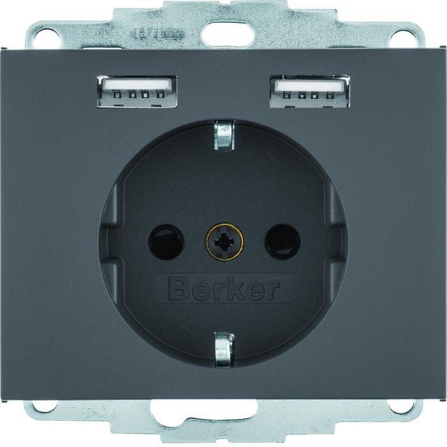 "K.1 Gniazdo SCHUKO z gniazdem ładowania USB 2,4 A