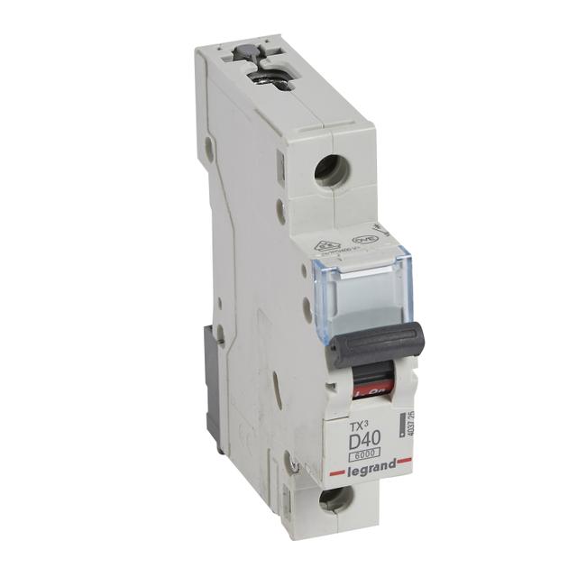 Wyłącznik Nadprądowy S 301 1P D40A 6kA TX3 403725 LEGRAND