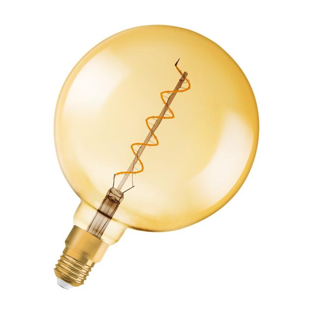 Lampa LED Vintage 1906 dim CL GLOBE200 Filament szkło przezroczyste GOLD 28 dim 5W 820 E27