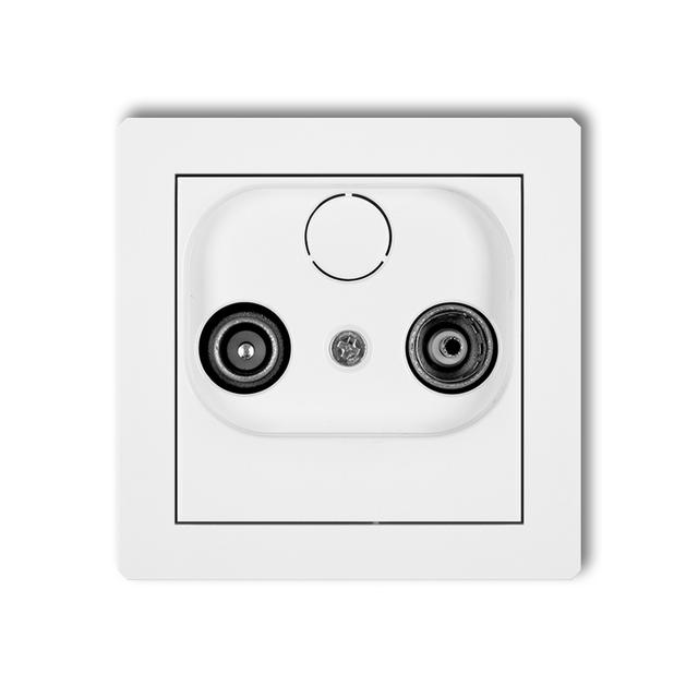 DECO Gniazdo antenowe RTV końcowe 2dB biały mat 25DG2K KARLIK