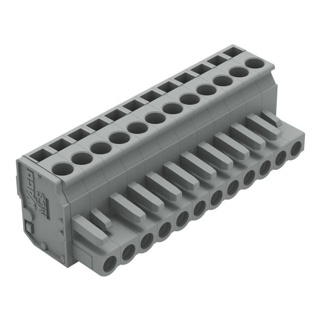 kątowy wtyk sprężynowy raster 5 mm 12-torowy /25szt./ WAGO