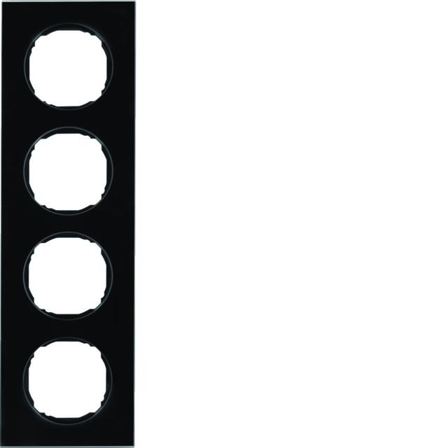 R.8 Ramka 4-krotna, szkło, czarny 10142616 HAGER