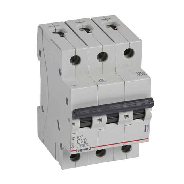 RX3 Wyłącznik Nadprądowy 3P C20A S303 419236 LEGRAND