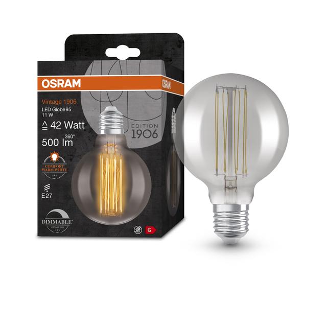 Lampa LED Vintage 1906 SMOKE 95 dim 11W/818 E27