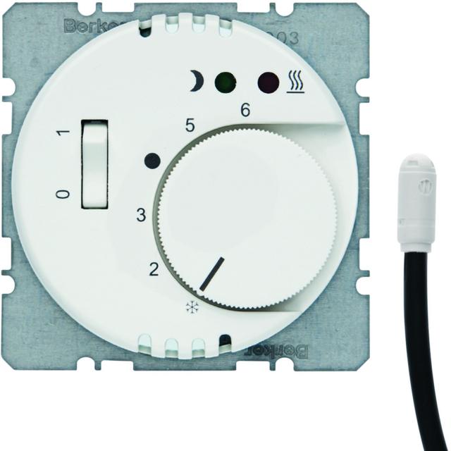 BERKER Twinpoint Regulator temperatury podłogowej biały 203419 HAGER