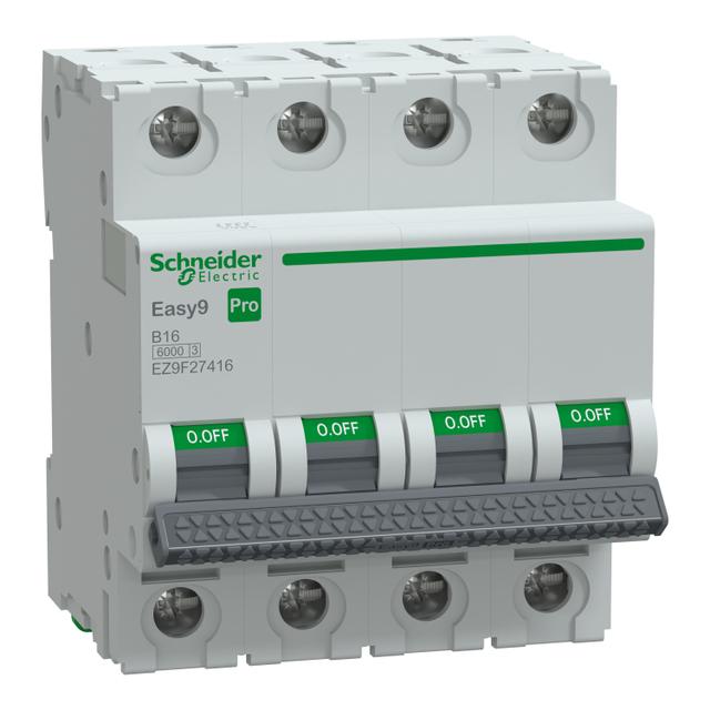 Wyłącznik nadprądowy Easy9 PRO 6kA 4P B16A EZ9F27416 Schneider