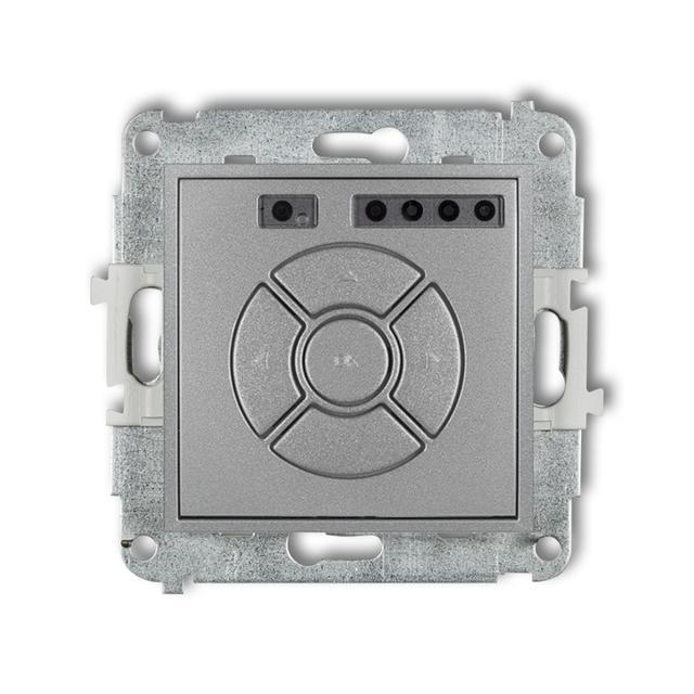 MINI Elektroniczny sterownik rolety (przycisk centralny/dodatkowy) srebrny metalik 7MSR-6 KARLIK