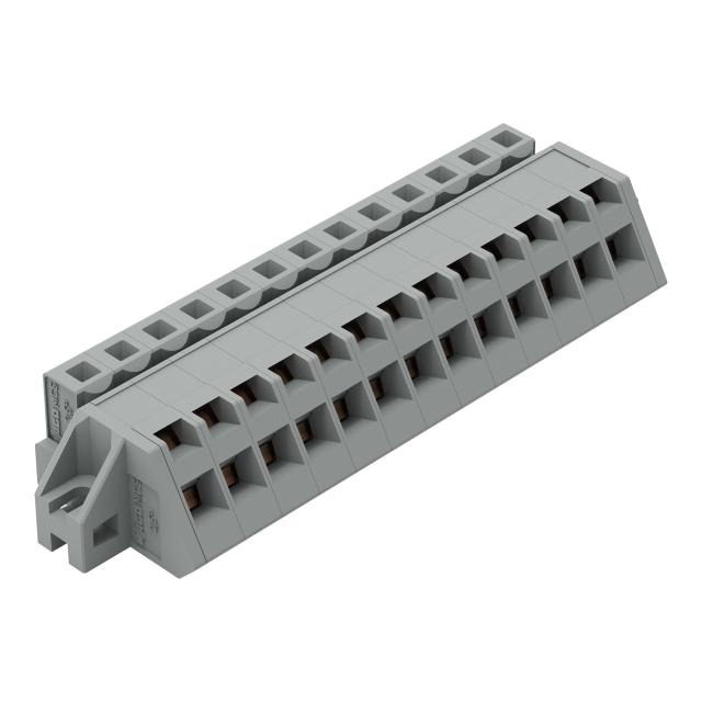 MCS-MIDI Classic gniazdo kątowe 13-bieg. szare raster 5 mm /25szt./ WAGO