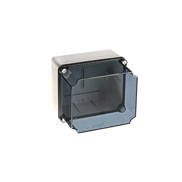 PUSZKA SERII „LIGHT” Skręcana 179x155x158 gładka wysoka transparentna pokrywa  IP55